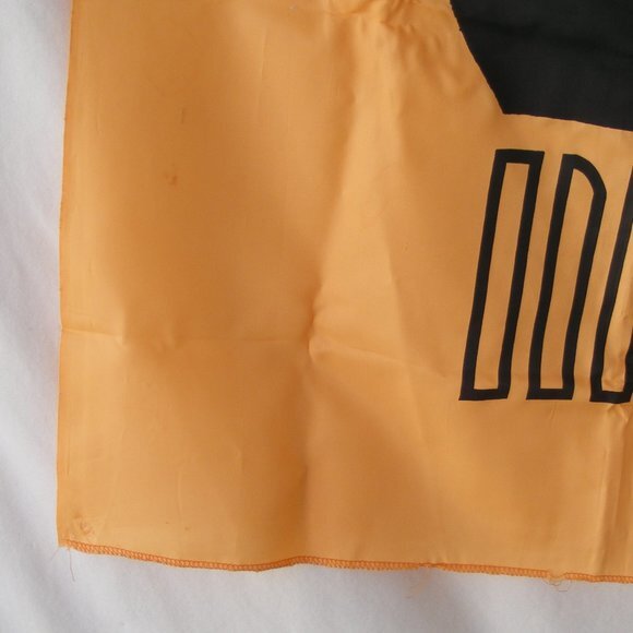 JIM MORRISON Satin Banner/Flag, OS, Orange, 1980s - Picture 4 of 7